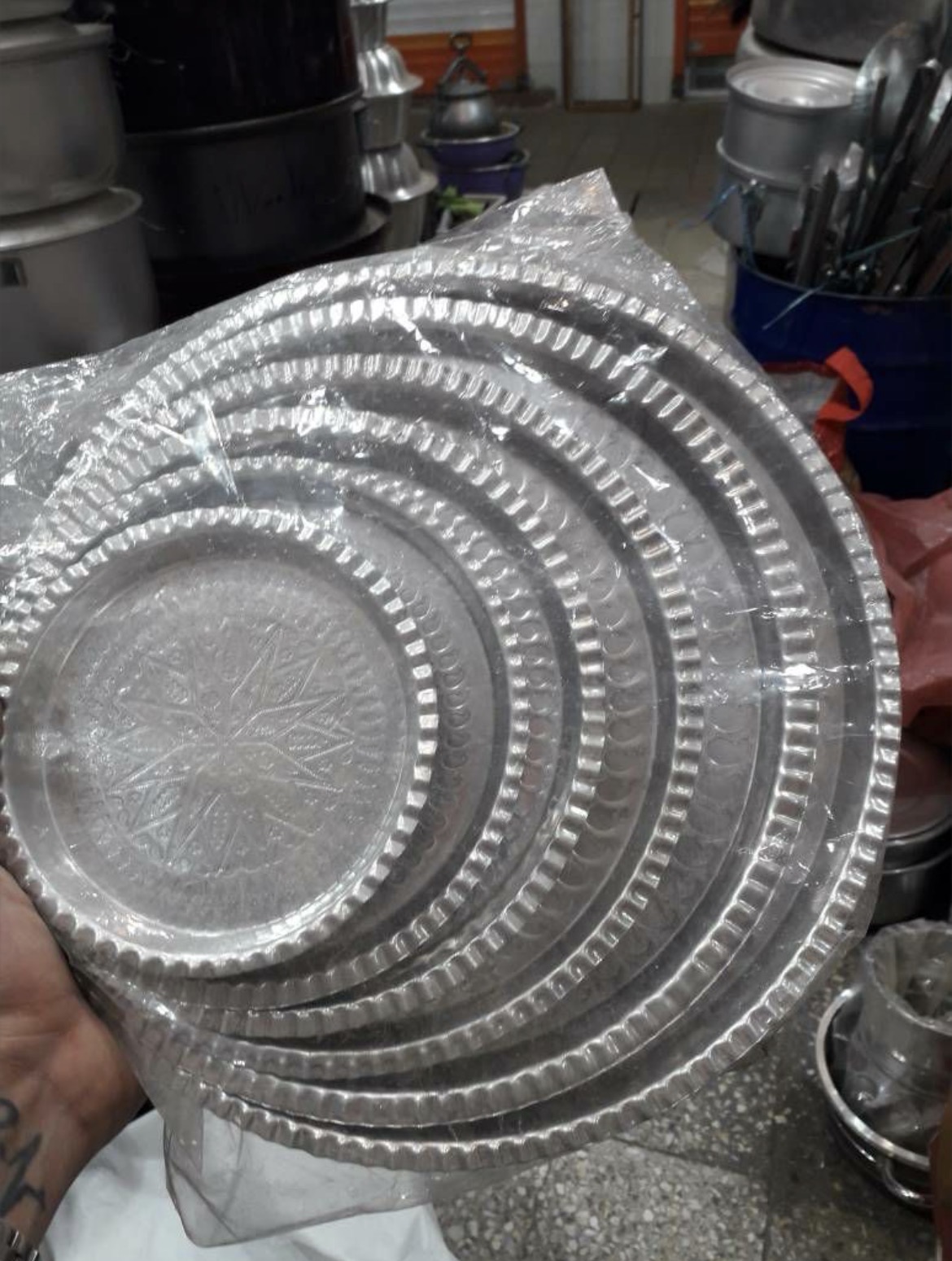 سینی روحی طرح دار